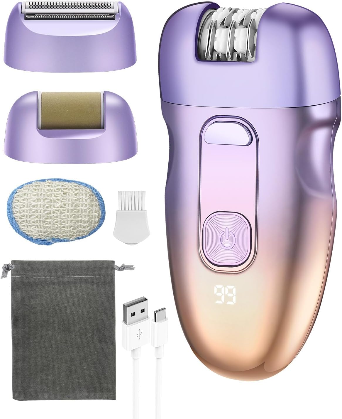 Épilateur électrique 3 en 1 pour femme : efficacité et confort à portée de main 

Découvrez notre épilateur USB C rechargeable, étanche et doté de 2 vitesses réglables, idéal pour une épilation parfaite et sans effort, accompagné d'un sac de rangement pratique.