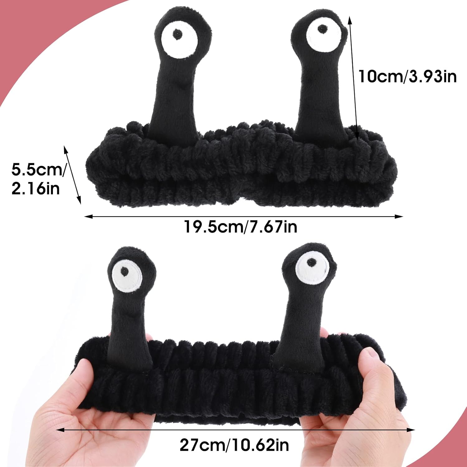Bandeau de lavage pour le visage : un accessoire créatif et mignon pour les femmes Élégant et pratique, ce bandeau en polaire corail est idéal lors de votre routine beauté ou pendant la douche. – Image 3