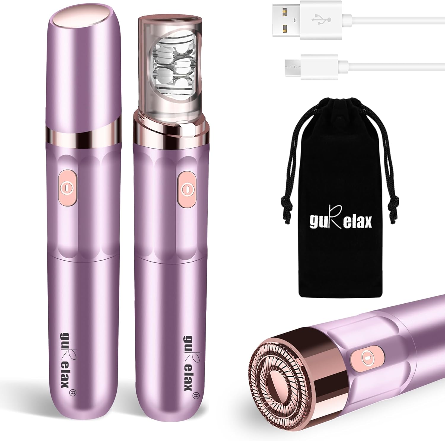 Épilateur facial rechargeable Gurelax pour femme : douceur et précision pour une peau impeccable