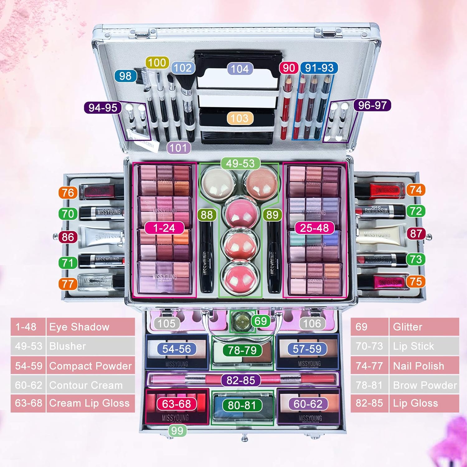 Set de maquillage complet : le coffret idéal pour sublimer votre beauté – Image 2