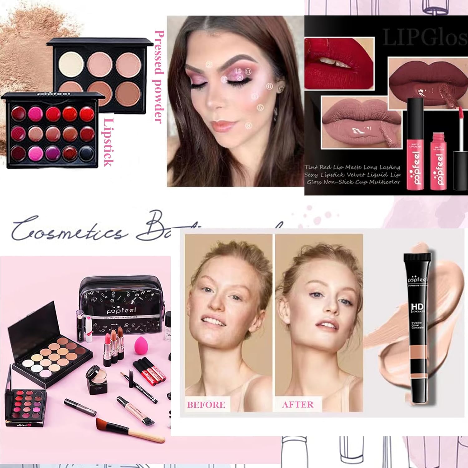 Ensemble cadeau de maquillage tout en un : 30 pièces pour un look éblouissant, idéal pour les femmes et les filles – Image 6