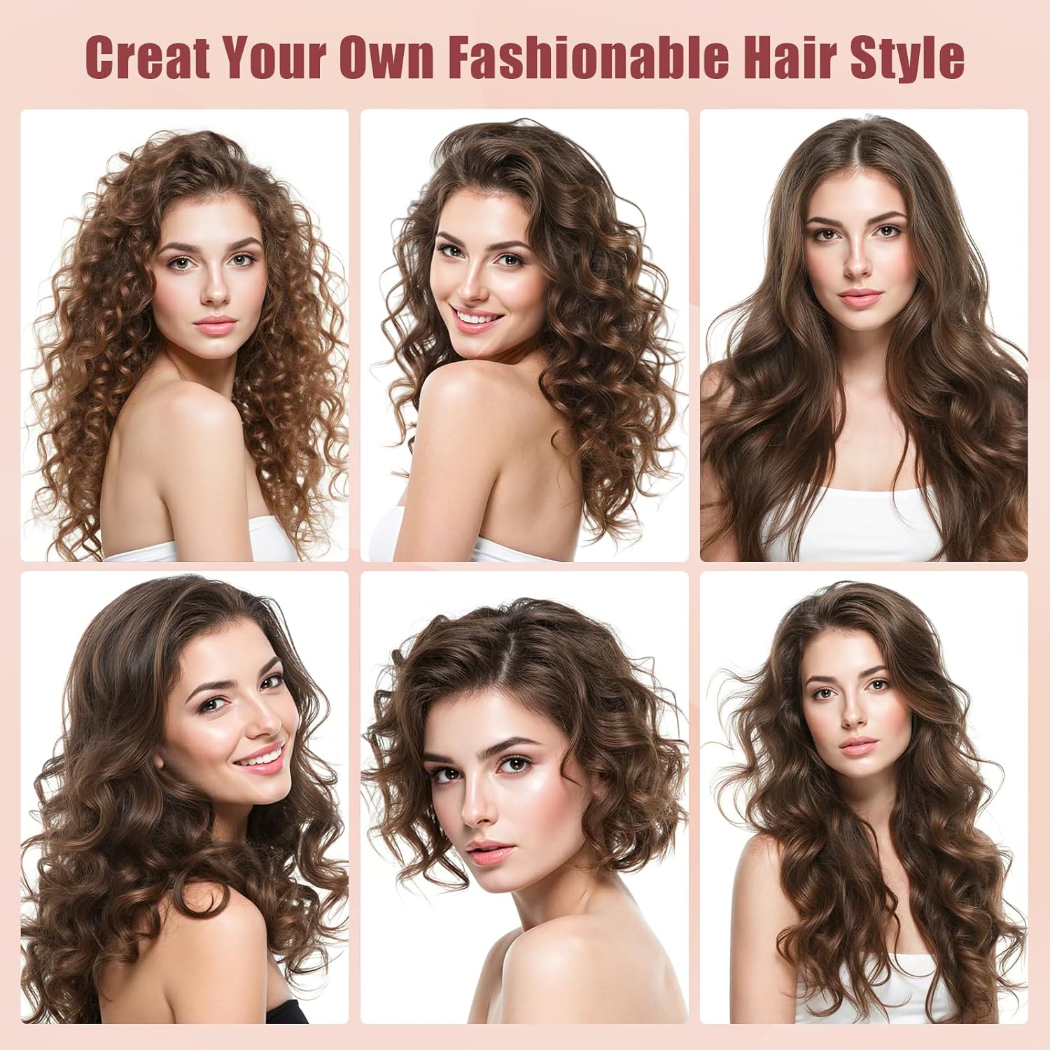 Fer à boucler 3 en 1 : l'outil parfait pour créer des ondulations sublimes et durables sur tous types de cheveux – Image 4