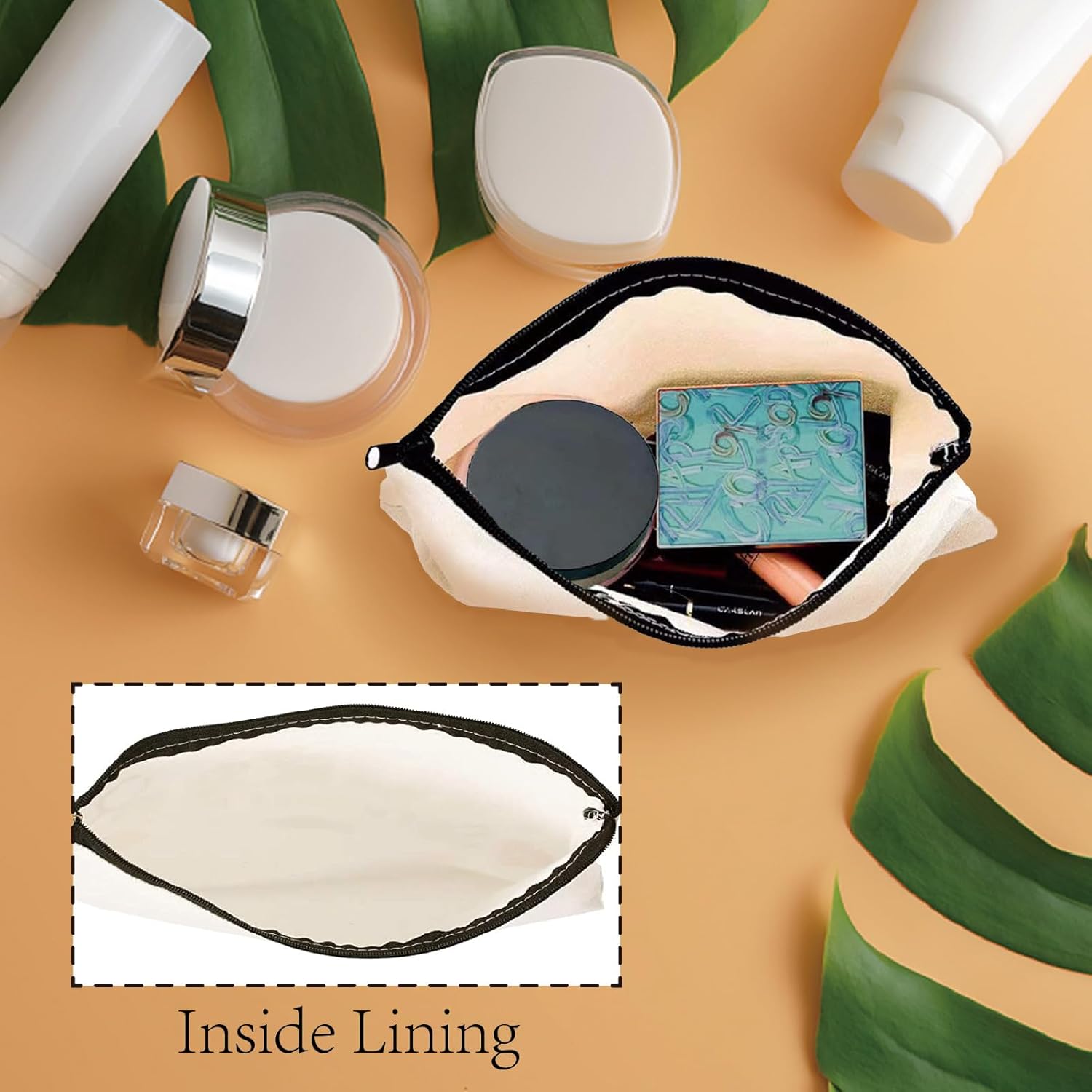 Trousse de maquillage toile chat : l'accessoire essentiel pour les amoureuses des félins en voyage – Image 3