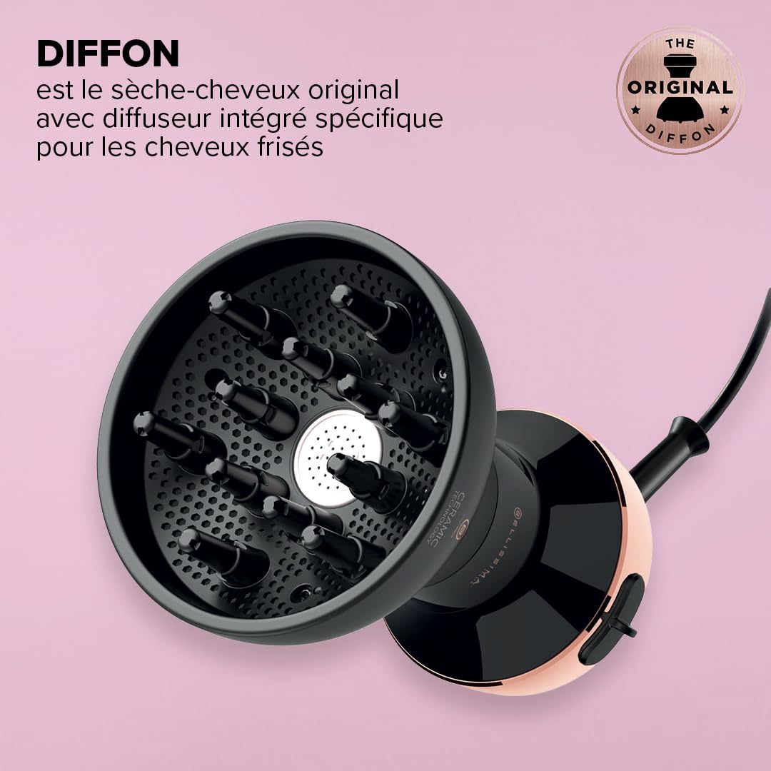 Diffuseur d'air chaud pour cheveux bouclés : séchage doux et sans frisottis avec technologie céramique – Image 2