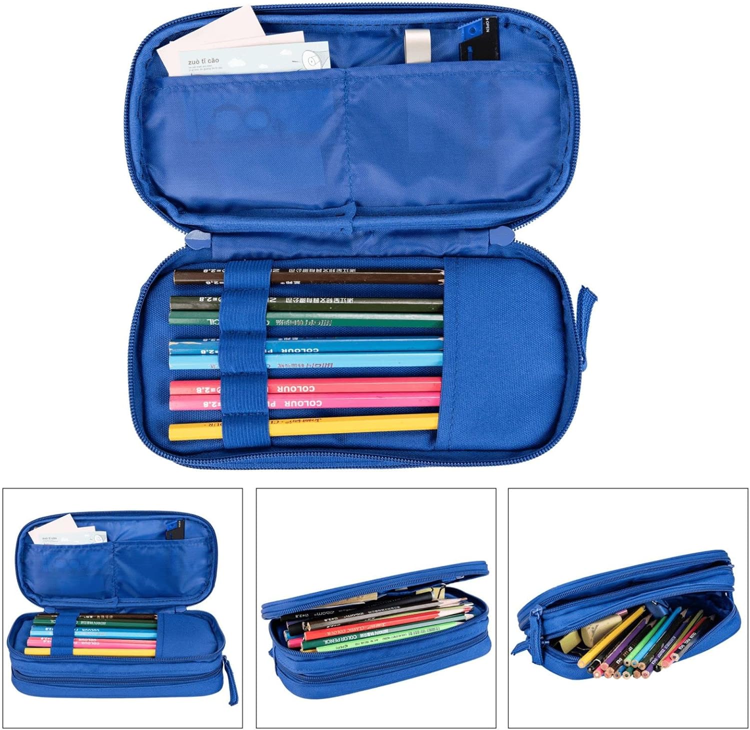 Trousse à crayons de grande capacité : l'accessoire idéal pour les étudiants et les artistes Motif drapeau portugais et design élégant pour une organisation optimale de vos fournitures – Image 6
