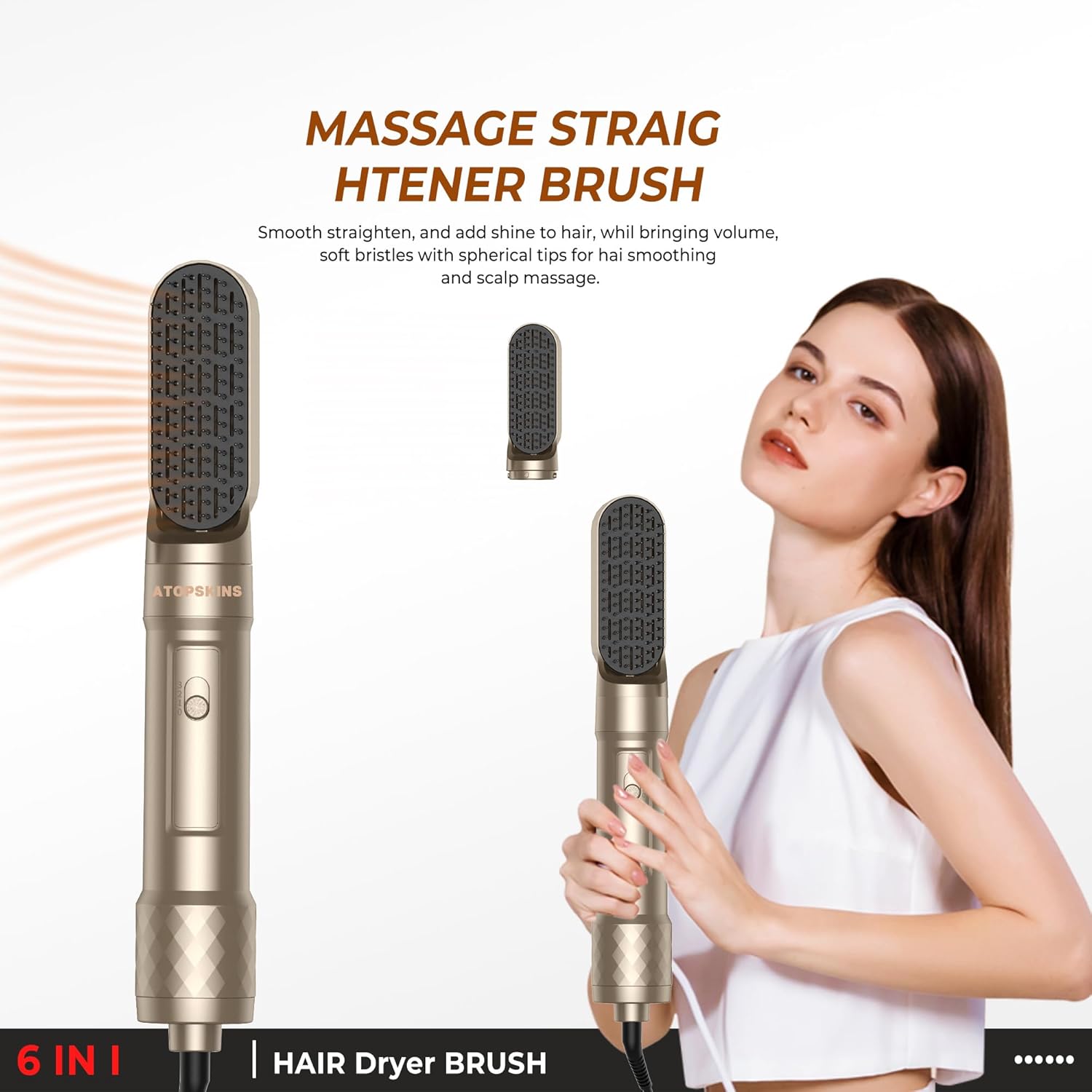 Air Styler 6 en 1 : le sèche-cheveux et fer à boucler multifonctionnel pour femmes, pour un coiffage parfait et rapide à domicile – Image 7