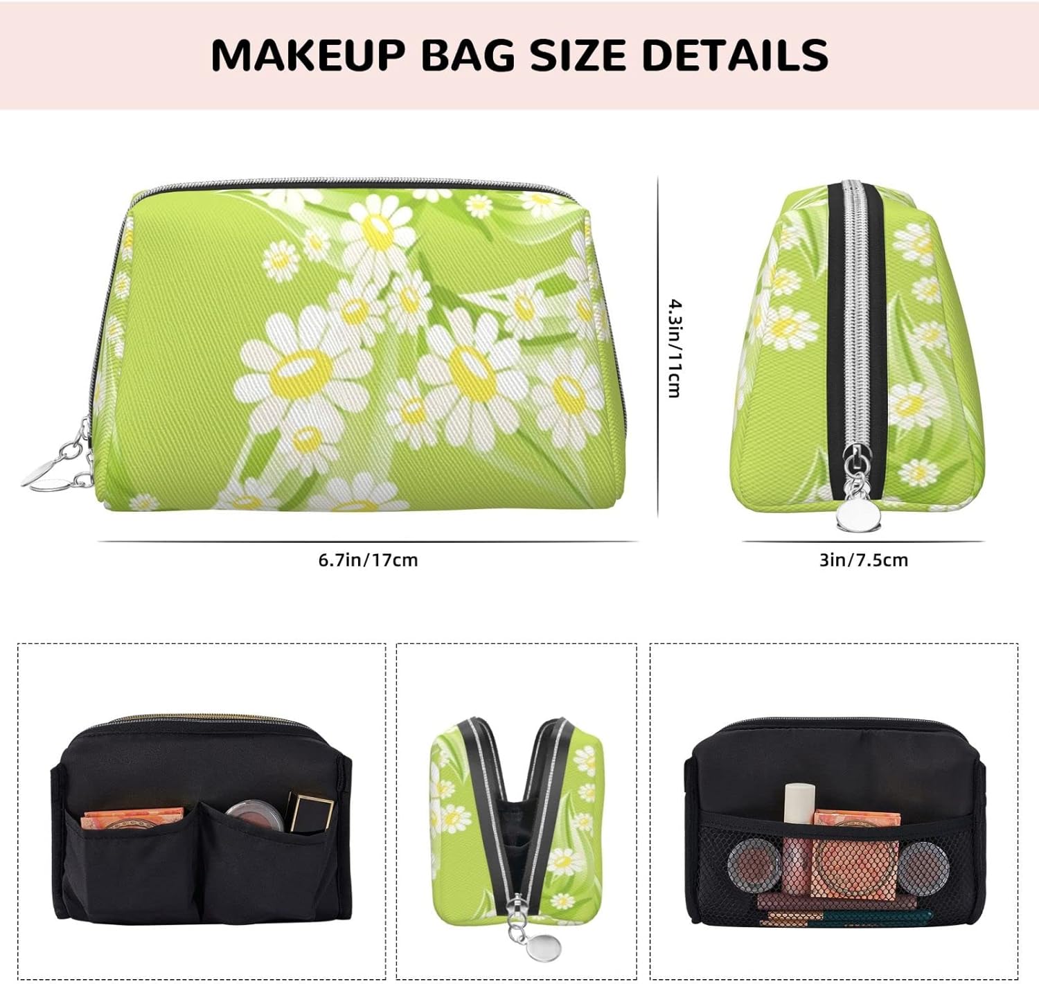 Trousse de maquillage en cuir : élégance européenne pour les passionnées de beauté en voyage – Image 3