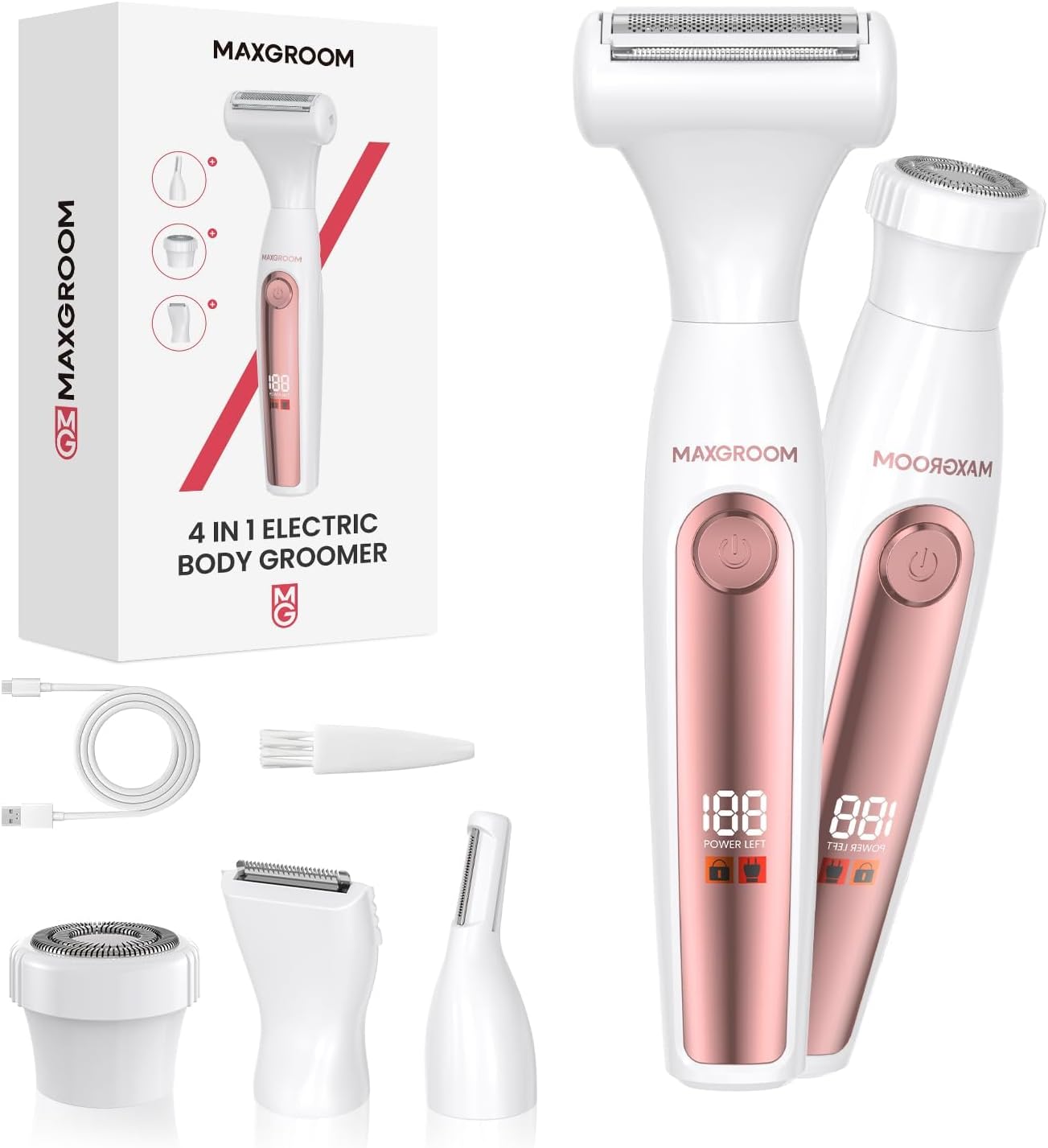 Rasoir Électrique Femmes 4 en 1 - Épilation Confortable et Précise