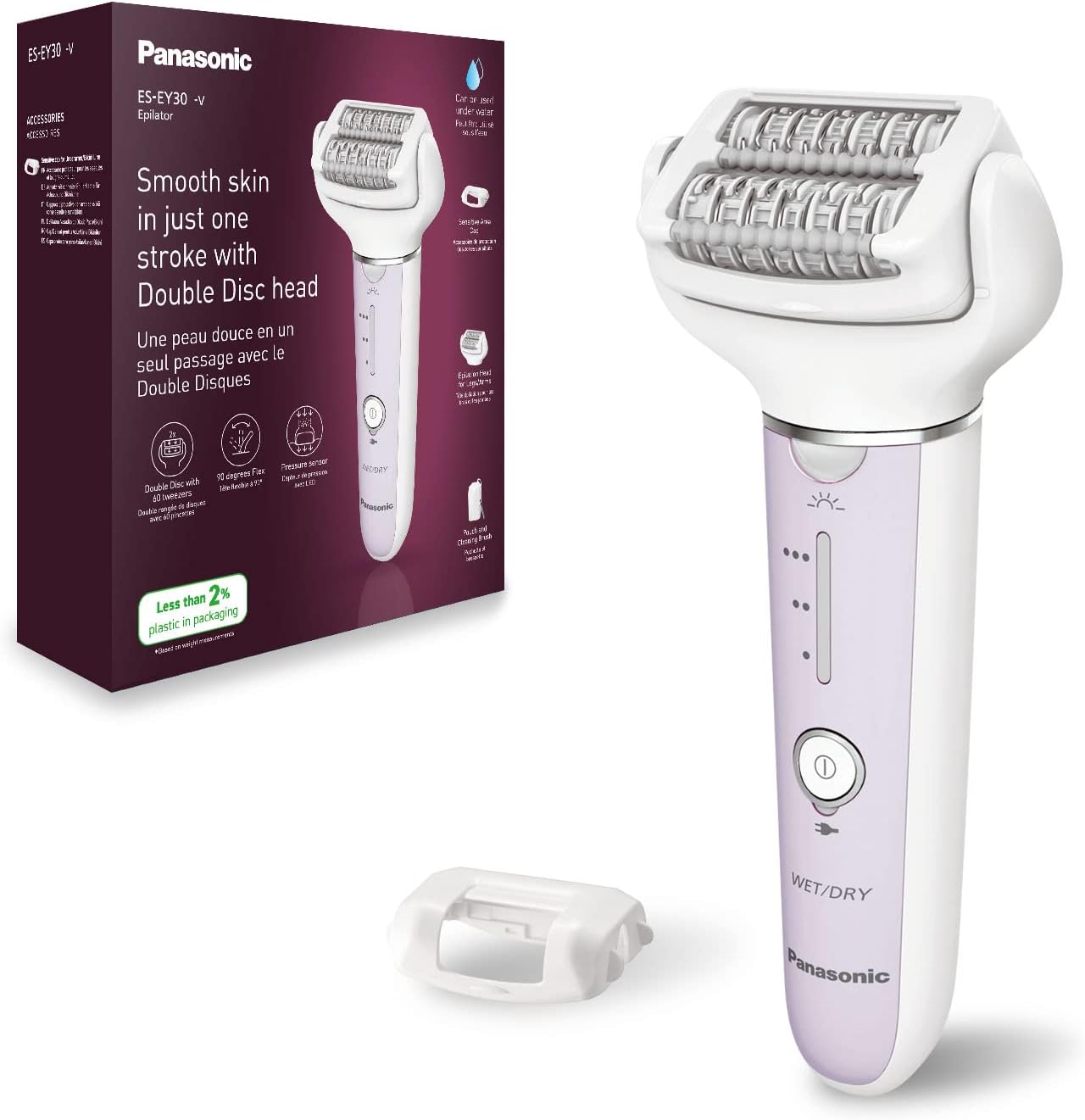 Épilateur Panasonic ES-EY30-V503 pour femmes - Douceur et efficacité