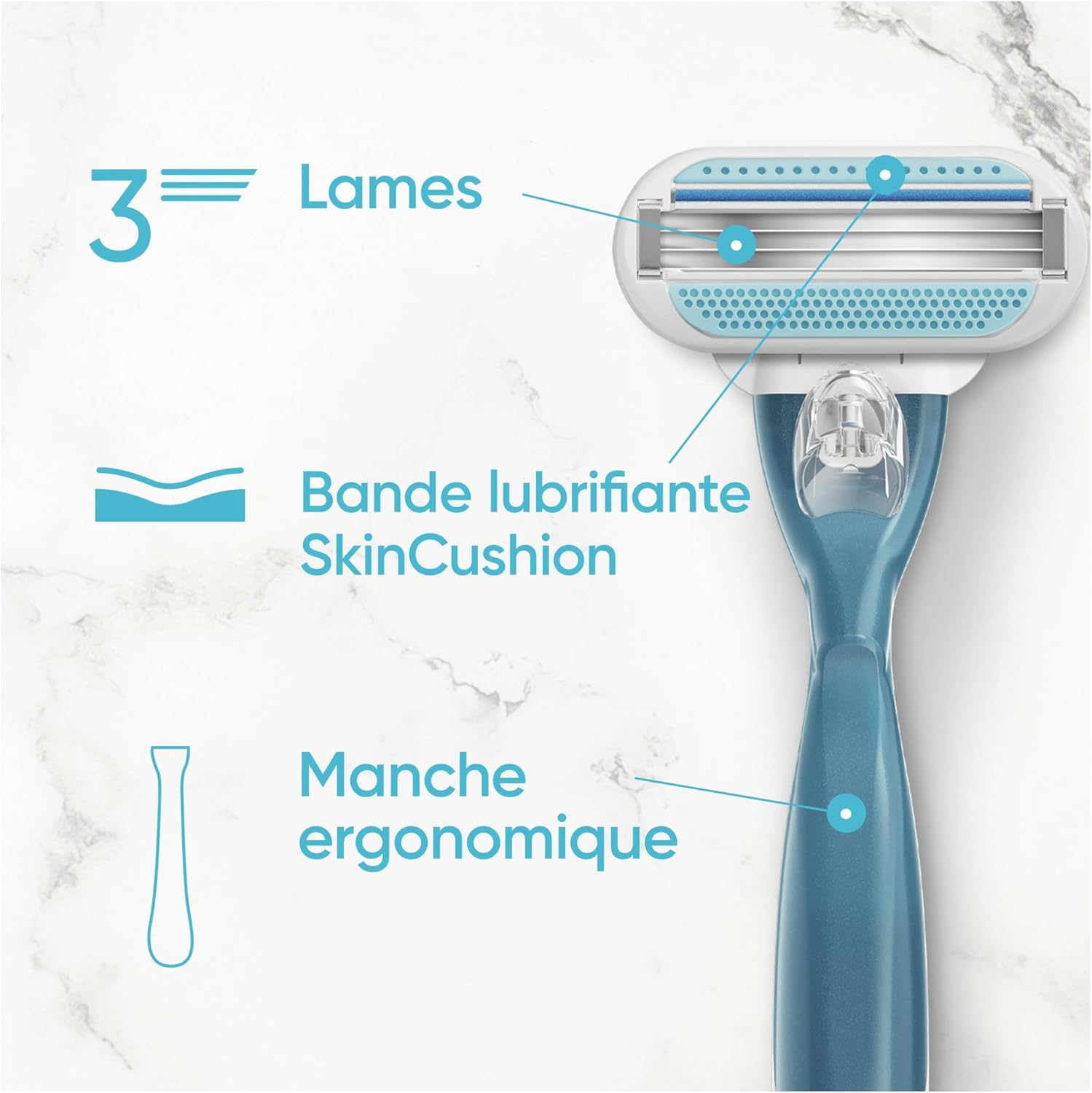 Rasoir Gillette Venus Smooth : Douceur pour femmes sensibles – Image 3
