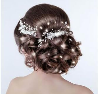 Strass cheveux 100% pur cristal pour sublimer votre coiffure avec élégance : accessoires blancs transparents et un cadeau surprise inclus – Image 4