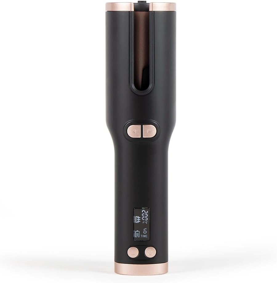 Fer à boucler automatique sans fil pour des ondulations parfaites : chaleur rapide et sécurité optimale