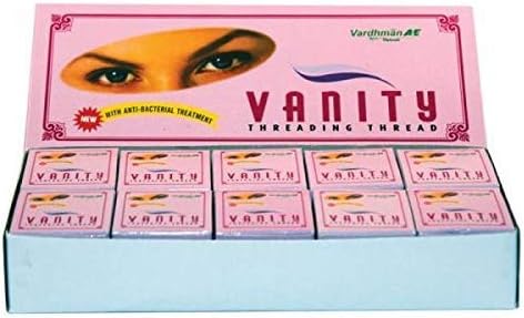 Fil de coton antibactérien : lot de 10 bobines de 300 m pour une épilation précise et douce du visage et des sourcils
