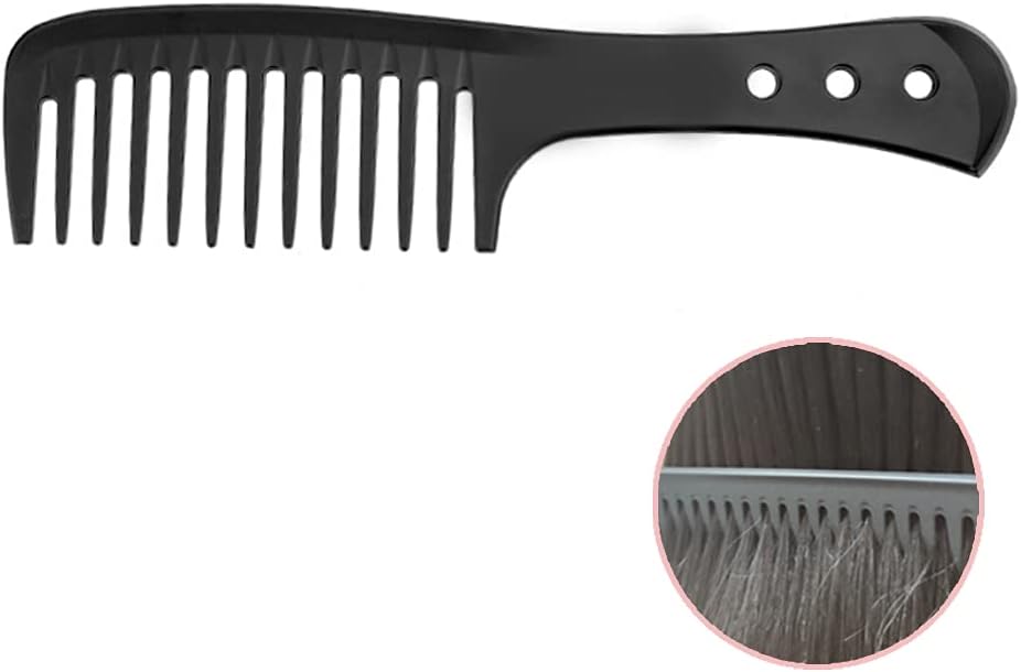 Peigne à dents larges en fibre de carbone : l'outil idéal pour coiffer vos cheveux épais et bouclés en douceur