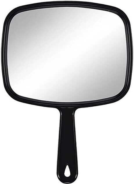 Miromir professionnel noir : le miroir de maquillage portable pour une coiffure impeccable à domicile
