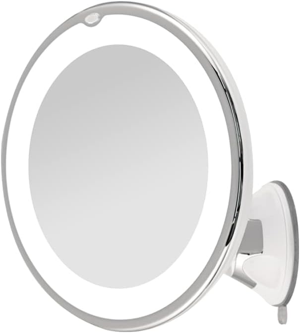 Miroir de rasage grossissant x 5 avec lumière : l'allié idéal pour les voyageurs soucieux de leur look