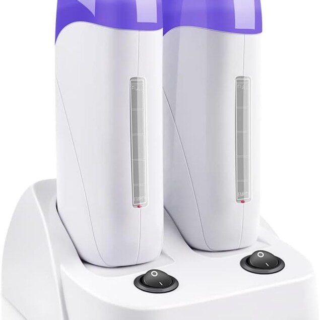 Chauffe cire électrique : machine à double cartouches pour une épilation rapide et efficace