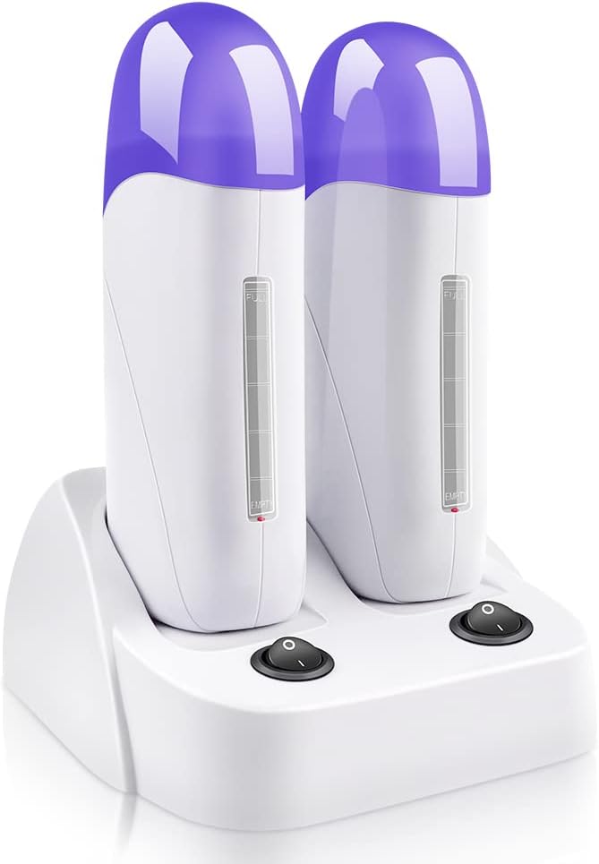 Chauffe cire électrique : machine à double cartouches pour une épilation rapide et efficace