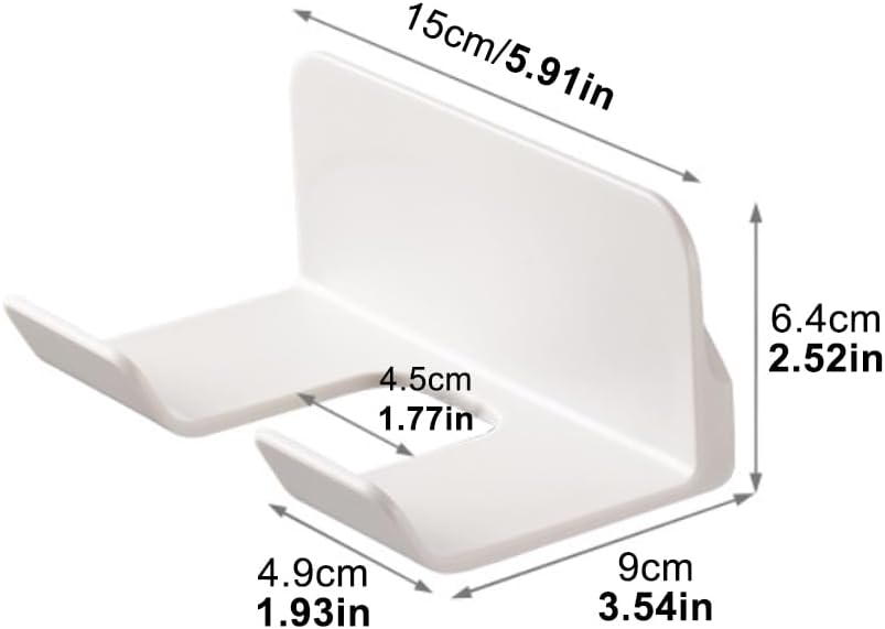 Support mural pratique pour sèche-cheveux : l’accessoire essentiel pour une salle de bain bien organisée – Image 4