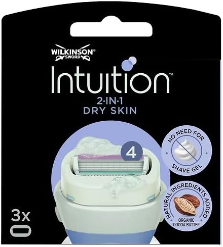 Wilkinson Sword Intuition Lames 2-en-1 pour Peau Sèche - Douceur Assurée