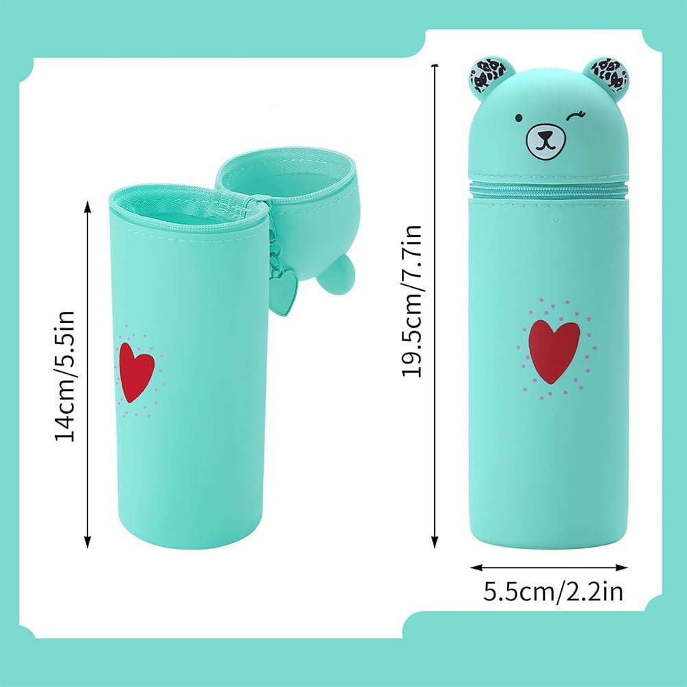 Trousse en silicone kawaii : l'étui 2 en 1 parfait pour les étudiants et les amoureux de la beauté – Image 6
