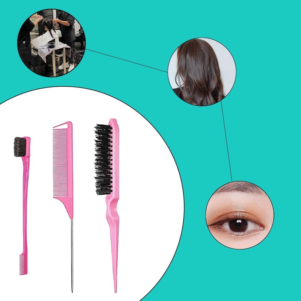 Peigne de cheveux : set de 3 pièces pour coiffeurs et particuliers, idéal pour des coiffures créatives et élégantes – Image 5