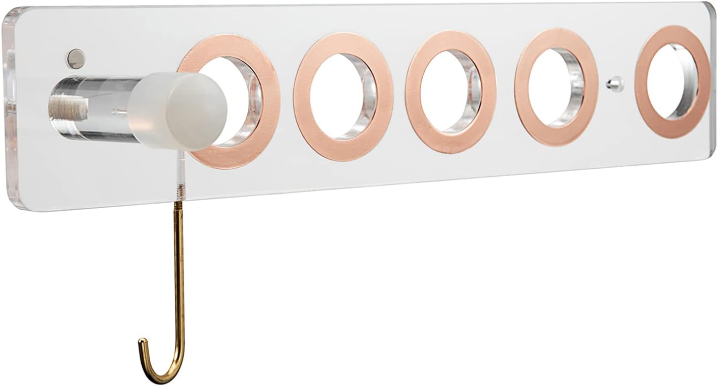 Support acrylique blanc pour sèche-cheveux Dyson : une solution élégante et pratique pour un rangement sans perçage