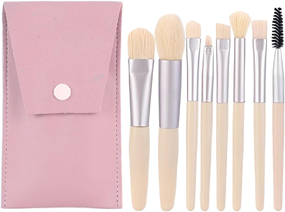 Pinceaux de maquillage : set de 8 pièces pour un maquillage parfait des yeux   Découvrez l'art du maquillage avec des pinceaux ultra fins pour sourcils, eyeliner et cils