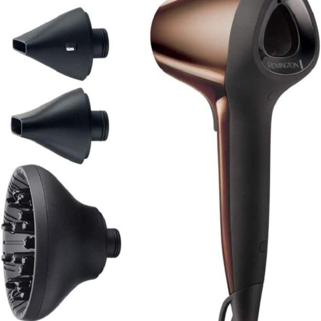Sèche-cheveux ergonomique ultra compact pour un coiffage rapide et silencieux : brillance et confort au quotidien