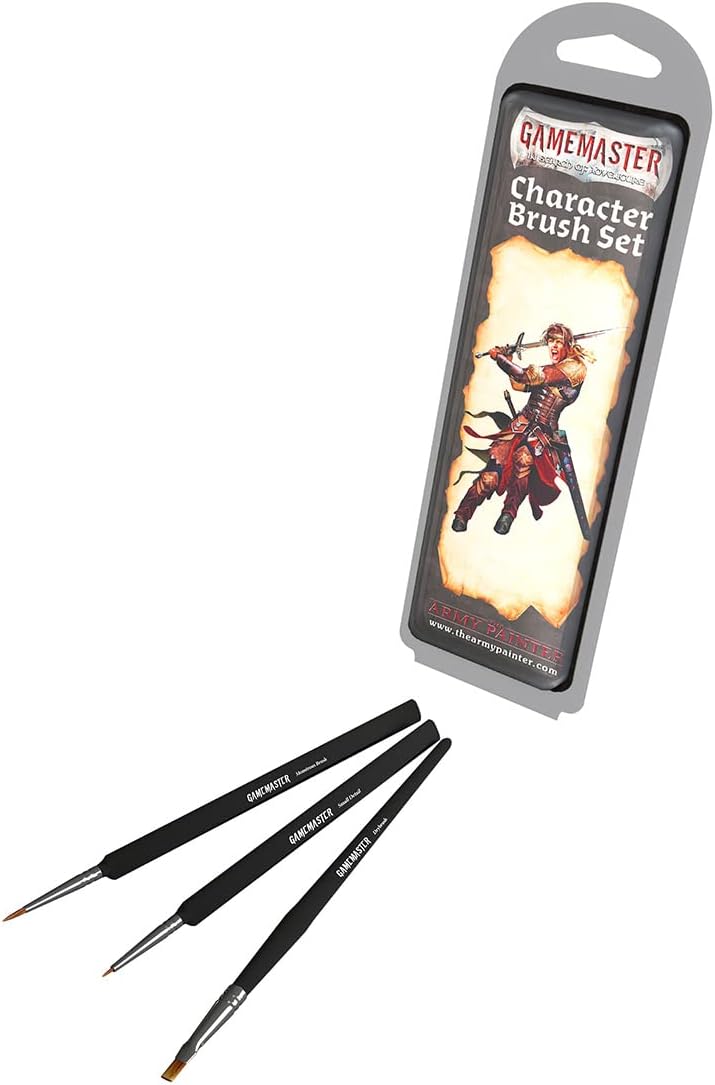 Pinceaux pour maquettes : l'ensemble essentiel pour des figurines Warhammer 40k et DND Optimisez votre peinture avec 3 pinceaux de précision pour un rendu professionnel – Image 2