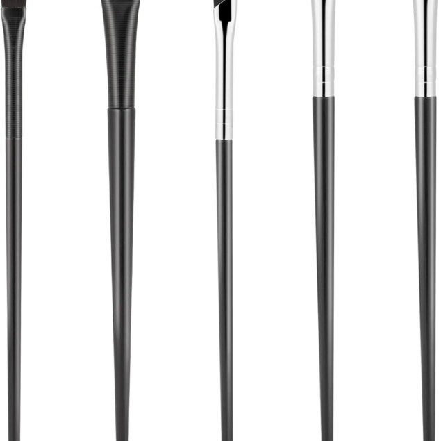 Pinceaux eyeliner professionnels : lot de 5 pour un maquillage de précision impeccable