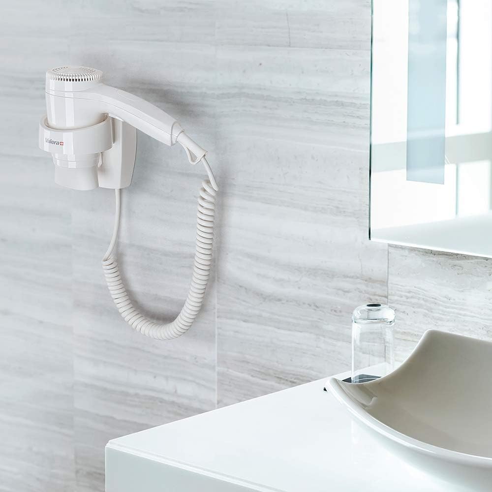 Sèche-cheveux mural blanc 1200 W : l'allié parfait pour les espaces réduits – Image 2