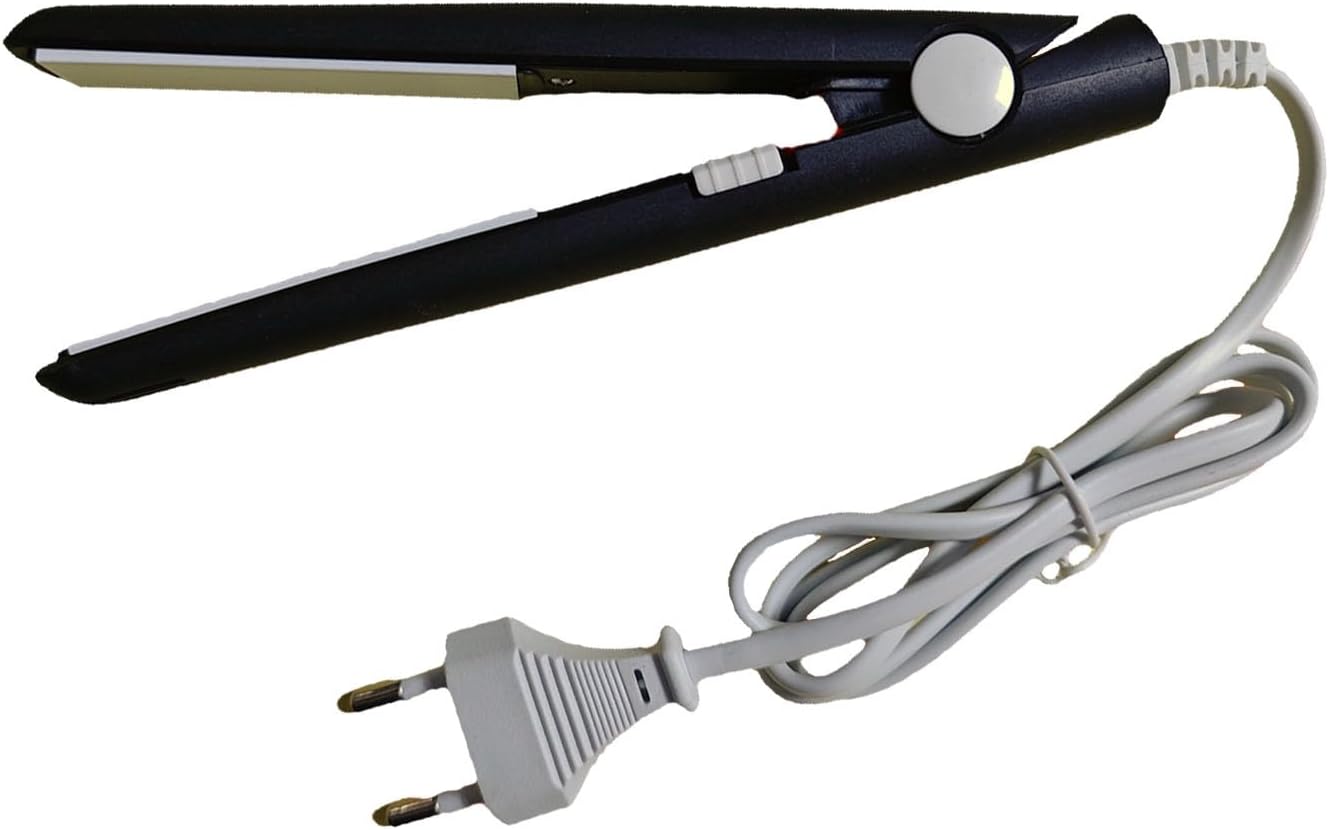 Mini fer à lisser 2 en 1 noir : l'outil portable idéal pour des coiffures lisses et bouclées