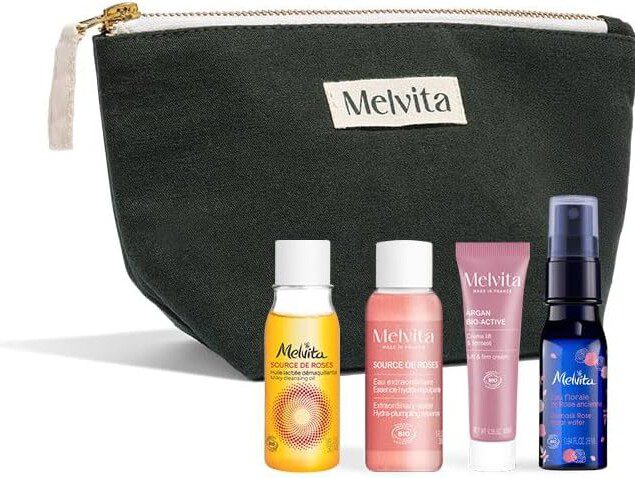 Soins visage voyage : trousse complète pour tous types de peaux avec nettoyant, tonifiant et hydratant