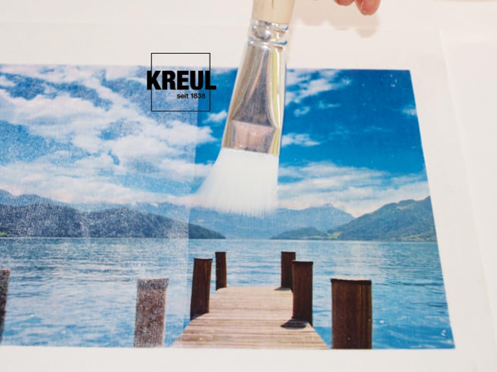 Transfert photo facile : le kit complet pour les passionnés de DIY Découvrez notre set de transfert photo, idéal pour les amateurs de création artistique. Ce kit comprend un médium de transfert, un vernis de finition, un pinceau et une raclette, parfait pour réaliser des transferts d'impressions, de coupures de presse et de photos avec un résultat professionnel. Transformez vos souvenirs en œuvres d'art uniques et personnalisez votre décoration intérieure avec simplicité. – Image 6