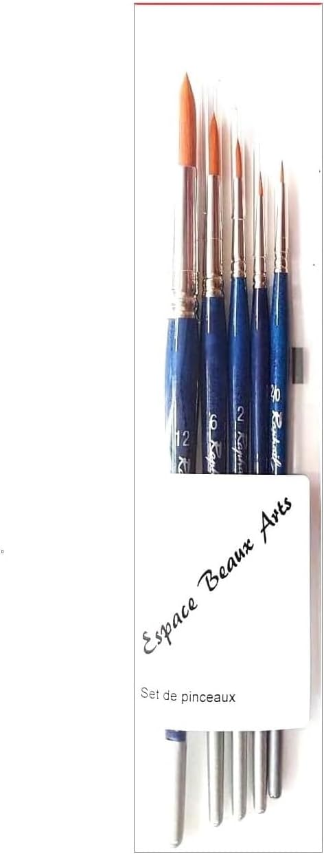 Pinceaux de précision pour artistes : set de 5 pièces Raphael Série 8204 Kaerell pour des détails exquis – Image 10