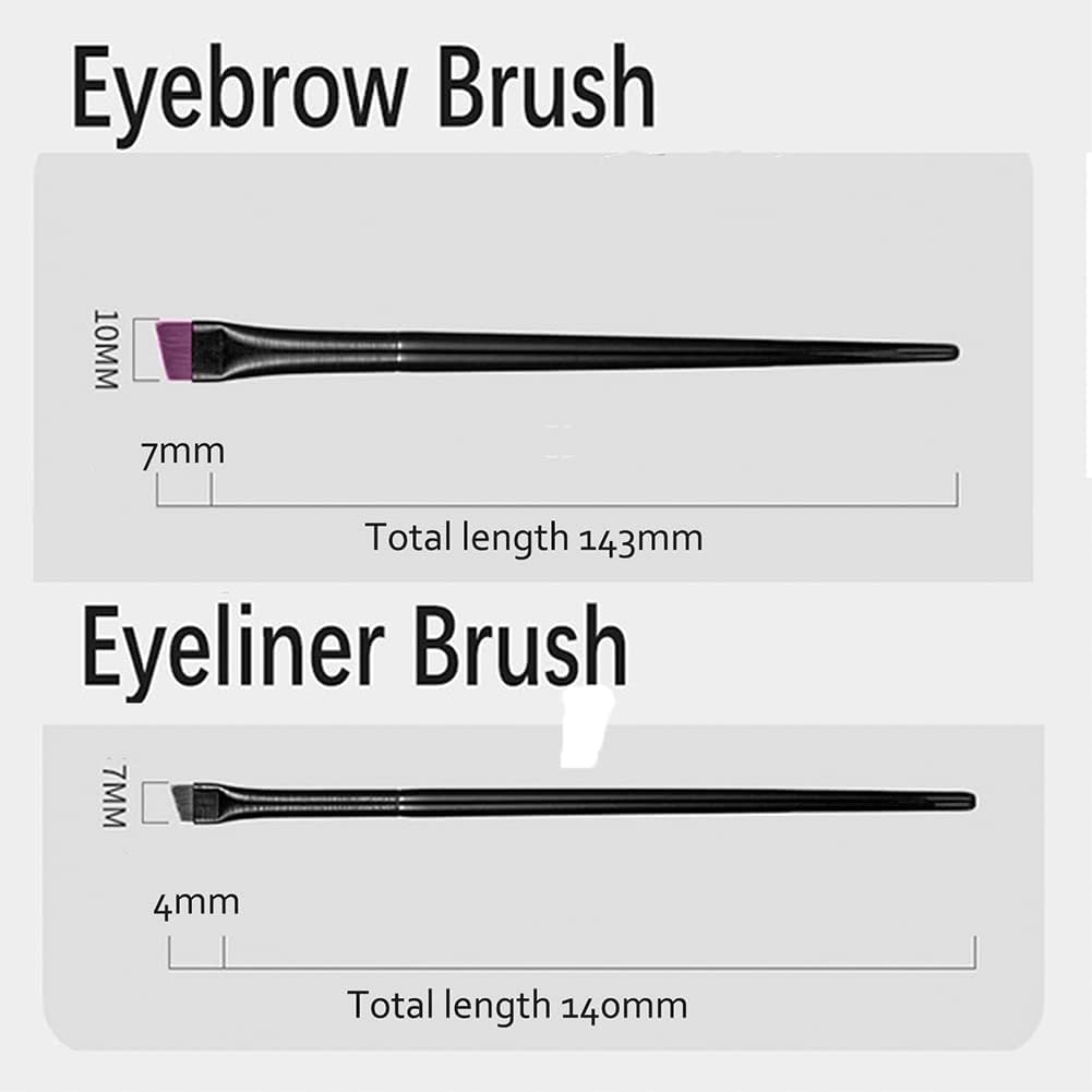 Pinceaux de maquillage biseautés : 5 pinceaux eyeliner inclinés pour un regard sublimé et précis – Image 3