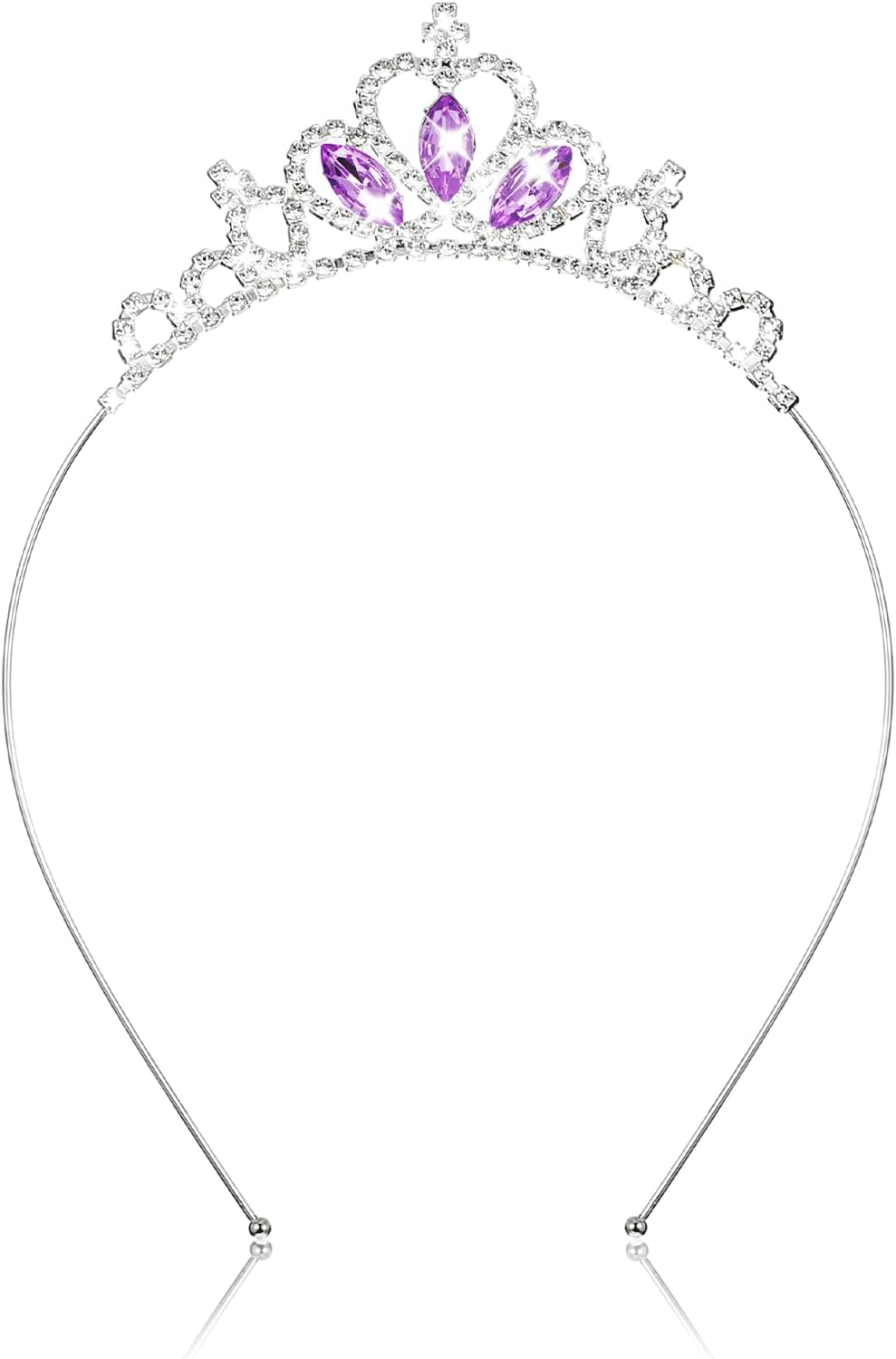 Diadème de princesse en cristal violet : l'accessoire idéal pour les concours de beauté et les occasions spéciales