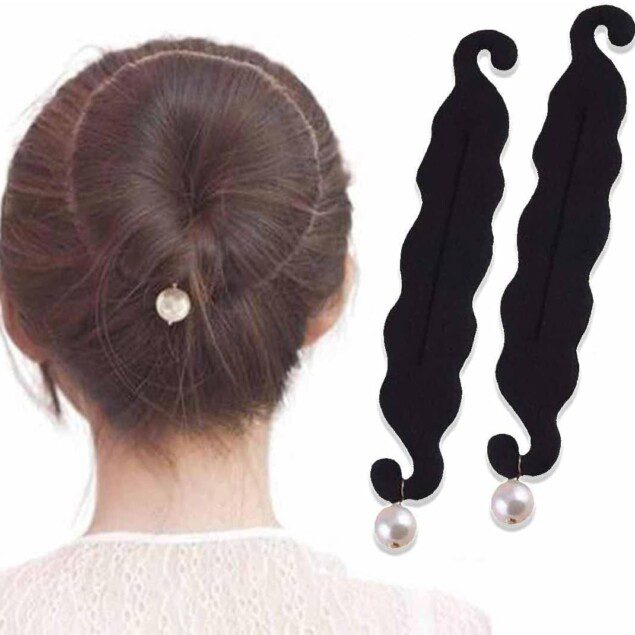 Chignon magique : lot de 2 outils de tressage pour femmes, pour une coiffure élégante en un clin d'œil