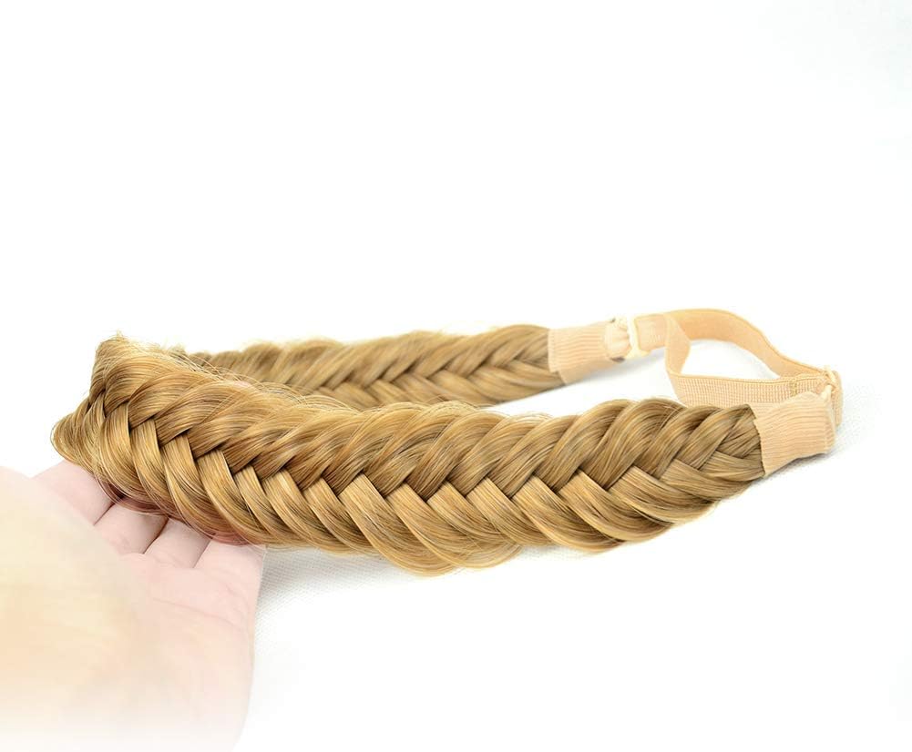 Bandeau large en cheveux synthétiques tressés : l'accessoire de beauté incontournable pour les femmes élégantes – Image 2