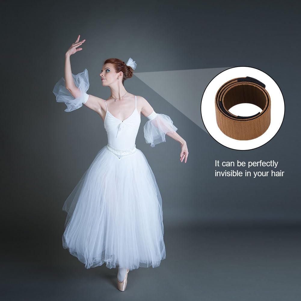 Chignon magique : set de 2 accessoires pour coiffure élégant pour filles et femmes Créez facilement des chignons sophistiqués avec notre French twist bun maker en brun clair – Image 6