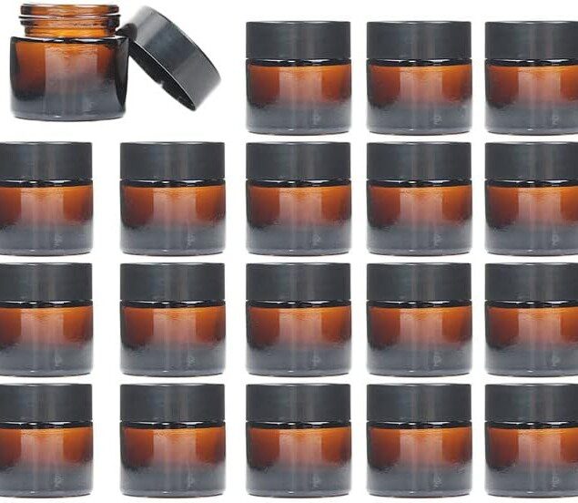 Flacons vides en verre ambré : lot de 10 pour cosmétiques et soins de beauté Optimisez votre routine beauté avec ces flacons rechargeables de 10 ml, idéaux pour vos crèmes et lotions.