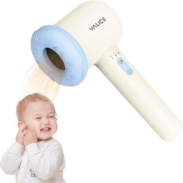 Mini sèche-cheveux sans fil : douceur et confort pour la peau délicate des fesses de bébé