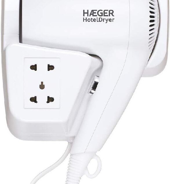 Sèche-cheveux mural puissant : 1200 W pour un séchage rapide et pratique dans votre salle de bain