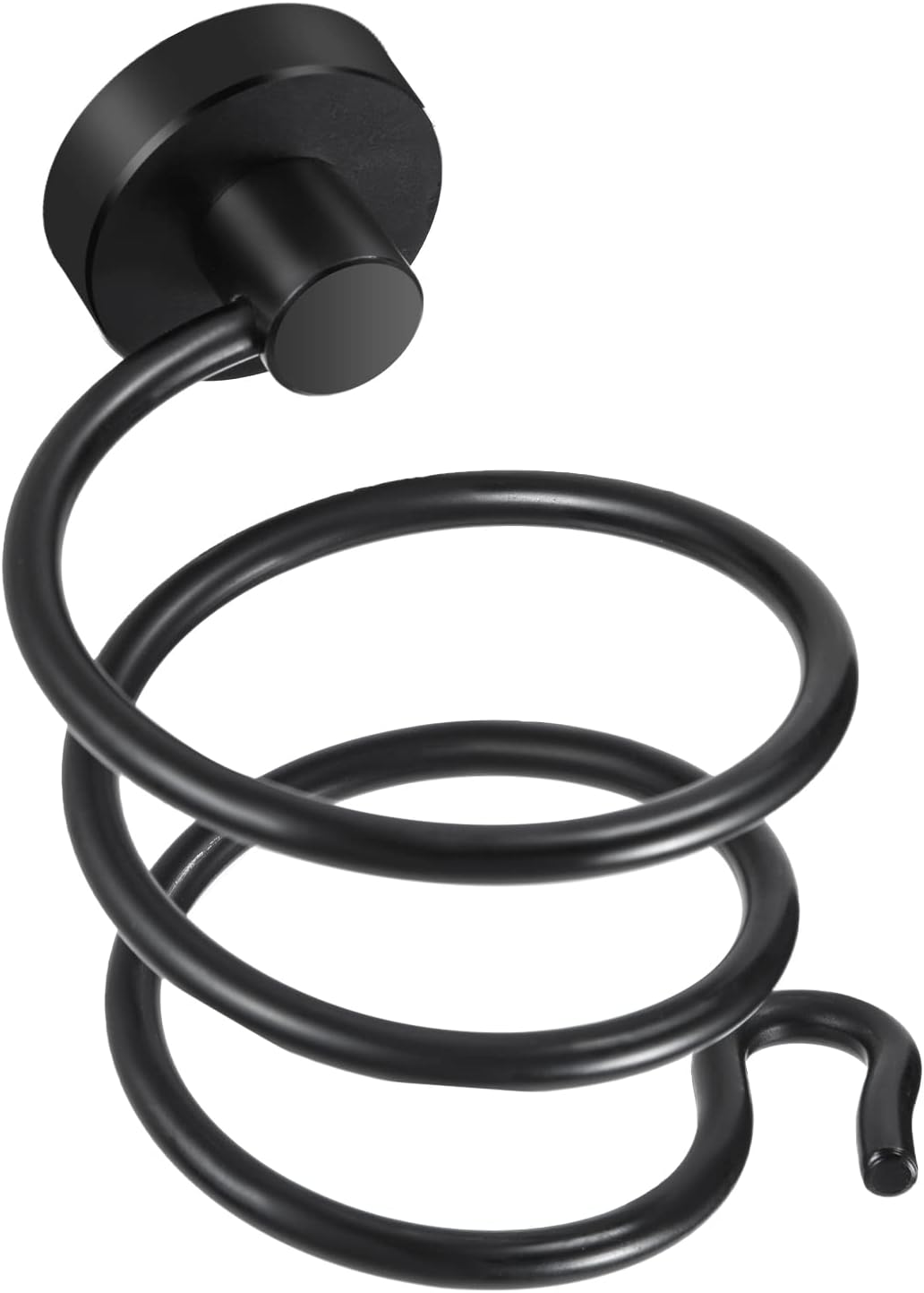 Porte sèche-cheveux en forme de spirale : un accessoire moderne en inox pour salle de bain et cuisine