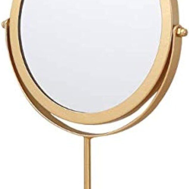 Miroir rotatif en métal de 19 cm : le compagnon idéal pour les amateurs de maquillage