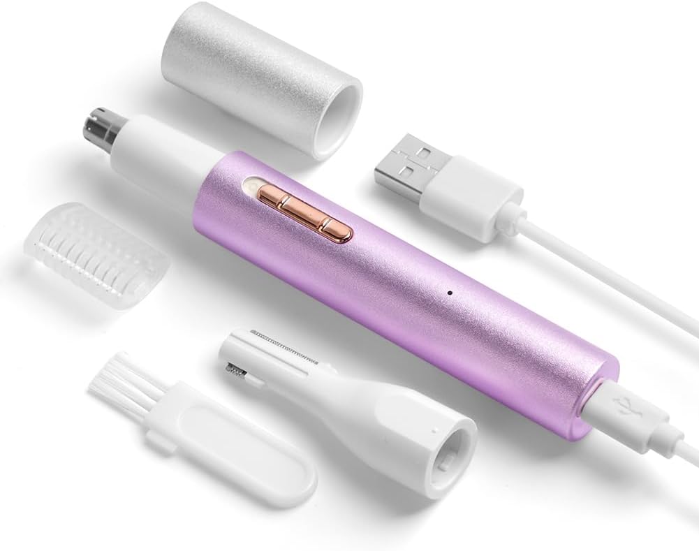 Tondeuse nez et sourcils 2 en 1 : l'outil idéal pour hommes et femmes Électrique, étanche et silencieuse pour un soin impeccable à domicile – Image 8