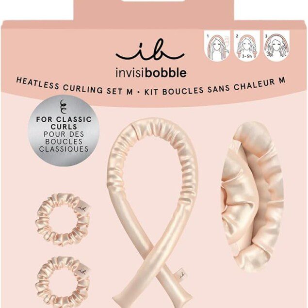 Invisibobble : Set de boucles sans chaleur pour un coiffage doux et élégant
Créez des boucles parfaites sans abîmer vos cheveux grâce à notre ensemble innovant comprenant un bigoudi et deux chouchous en soie. Idéal pour les femmes soucieuses de la santé de leurs cheveux, ce set vous permet d'obtenir des coiffures glamour sans chaleur !