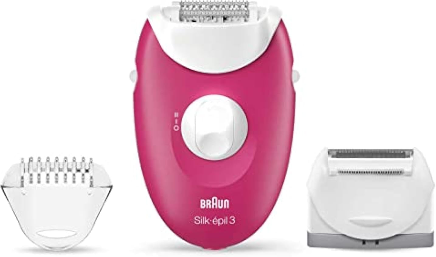 Épilateur électrique Braun Silk-épil 3 : l'allié beauté pour les femmes, avec accessoires pour un épilage doux et efficace