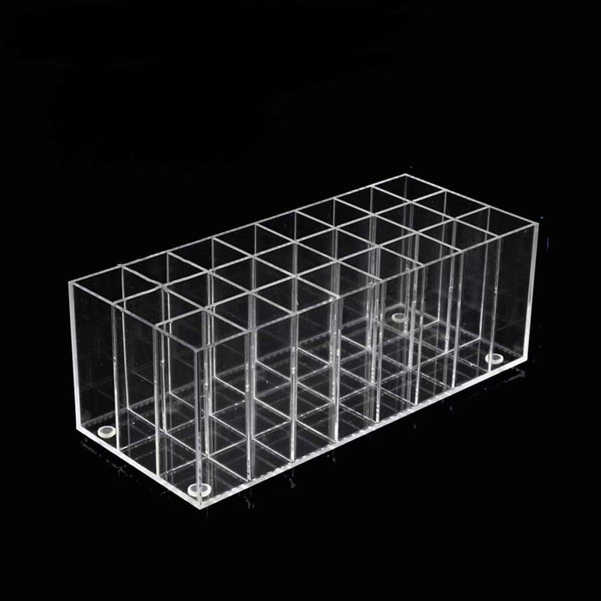 Organiseur maquillage en acrylique transparent : rangement élégant pour cosmétiques et bijoux